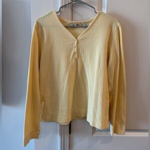 Eddie Bauer Ribbed V-Neck Top